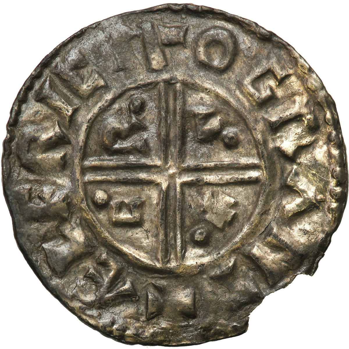Anglia, Aethelred II (978–1016). Denar typu Crux